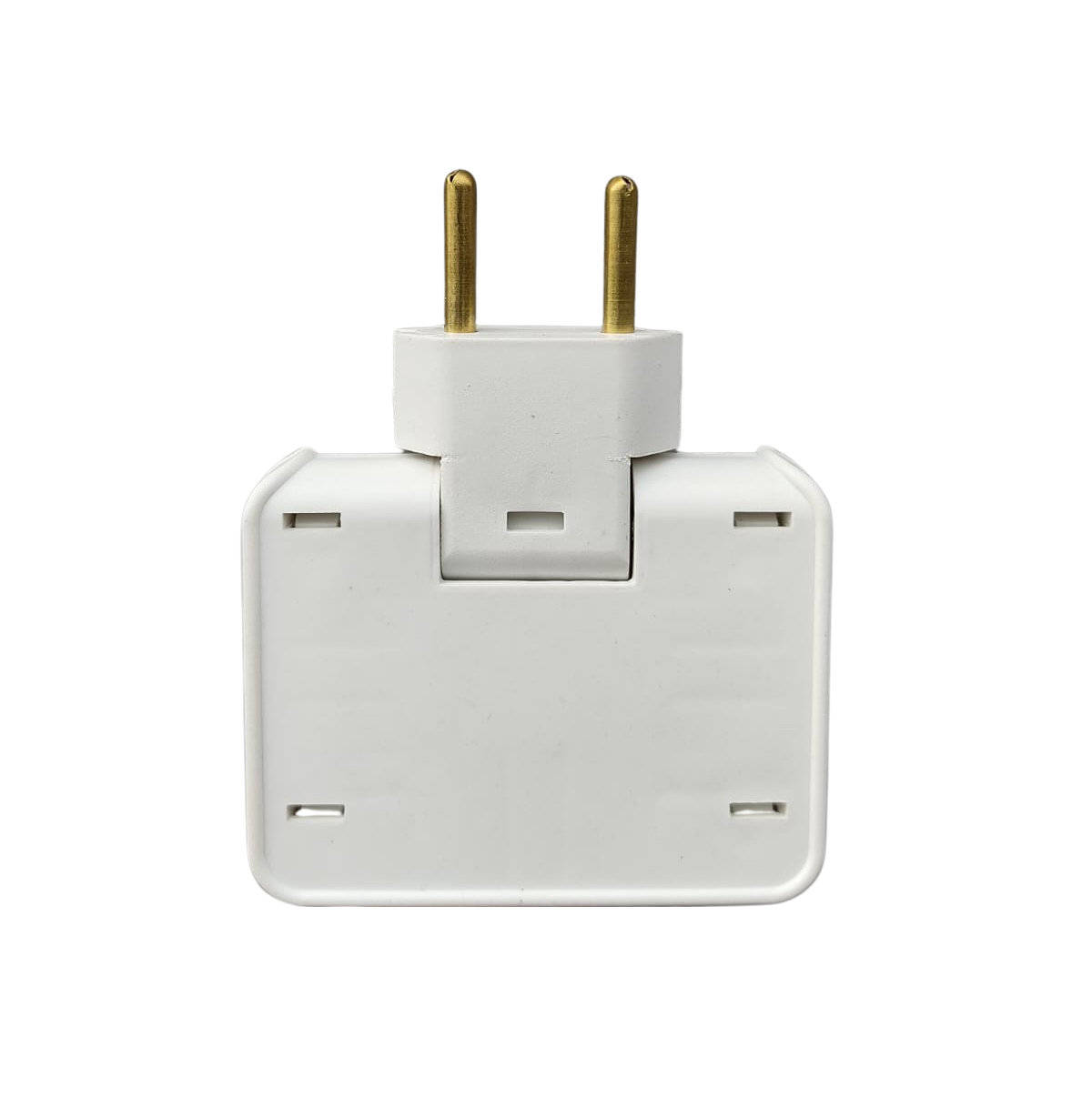 Adaptador de Tomada Articulado Simples Branco
