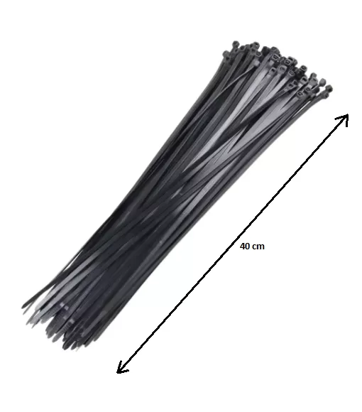 Abraçadeira de Nylon Preta 4,8mm X 300mm